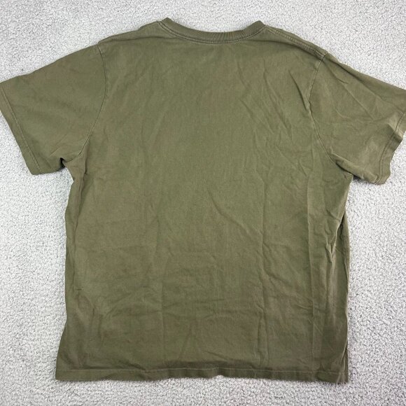 Levi's Serif Logo Relaxed Graphic Tee Mens Size XXL Olive Green - Picture 8 of 8